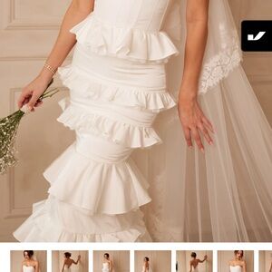 V Chapman Milano wedding/ reception/ rehearsal/ bridal shower dress corset